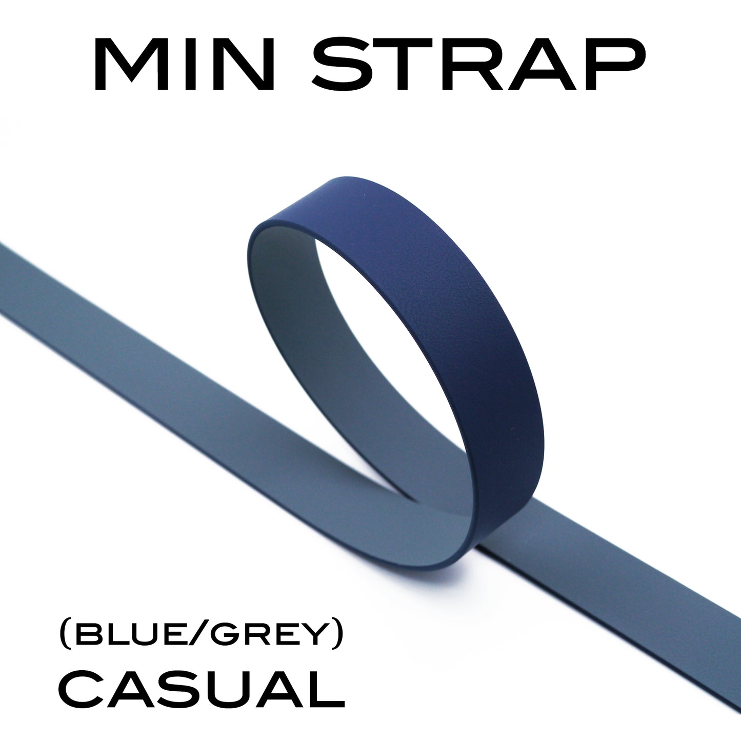 MIN BELT - BLACK BUCKLE, CASUAL STRAP
